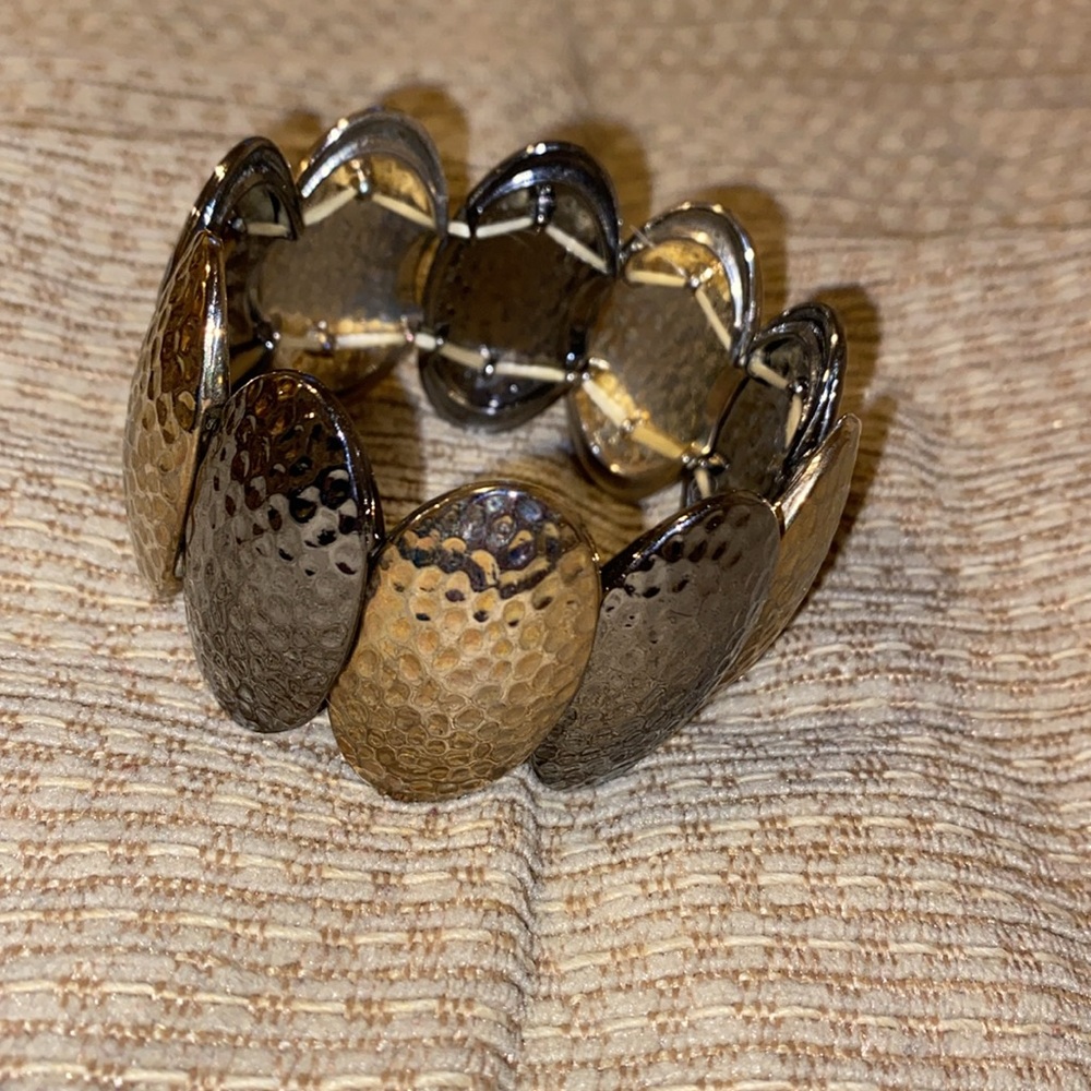 🤎💛🩶💛NWOY Hammered Metal Cuff Bracelet